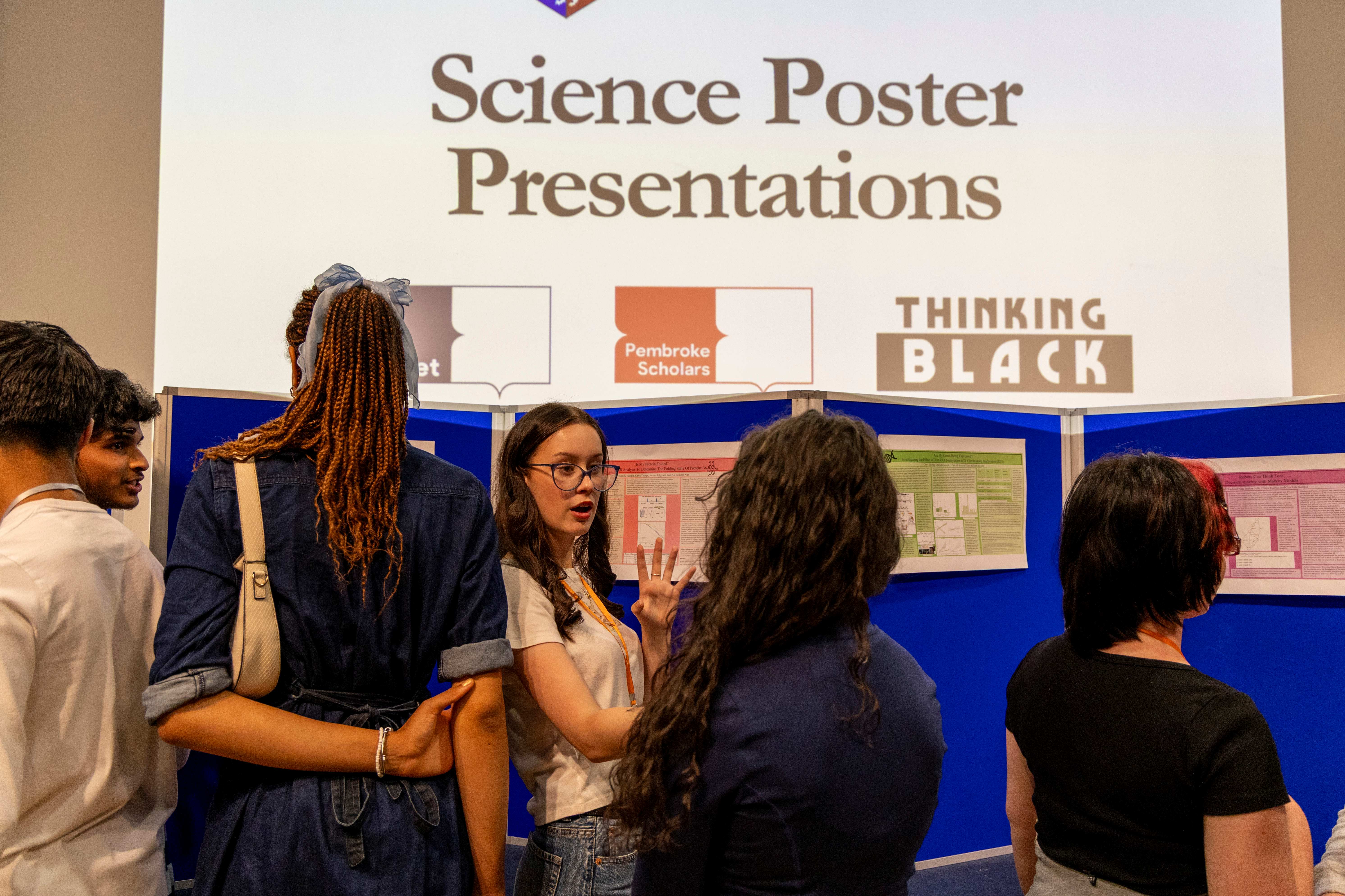 Pembroke's Access Week Science Poster Presentations.