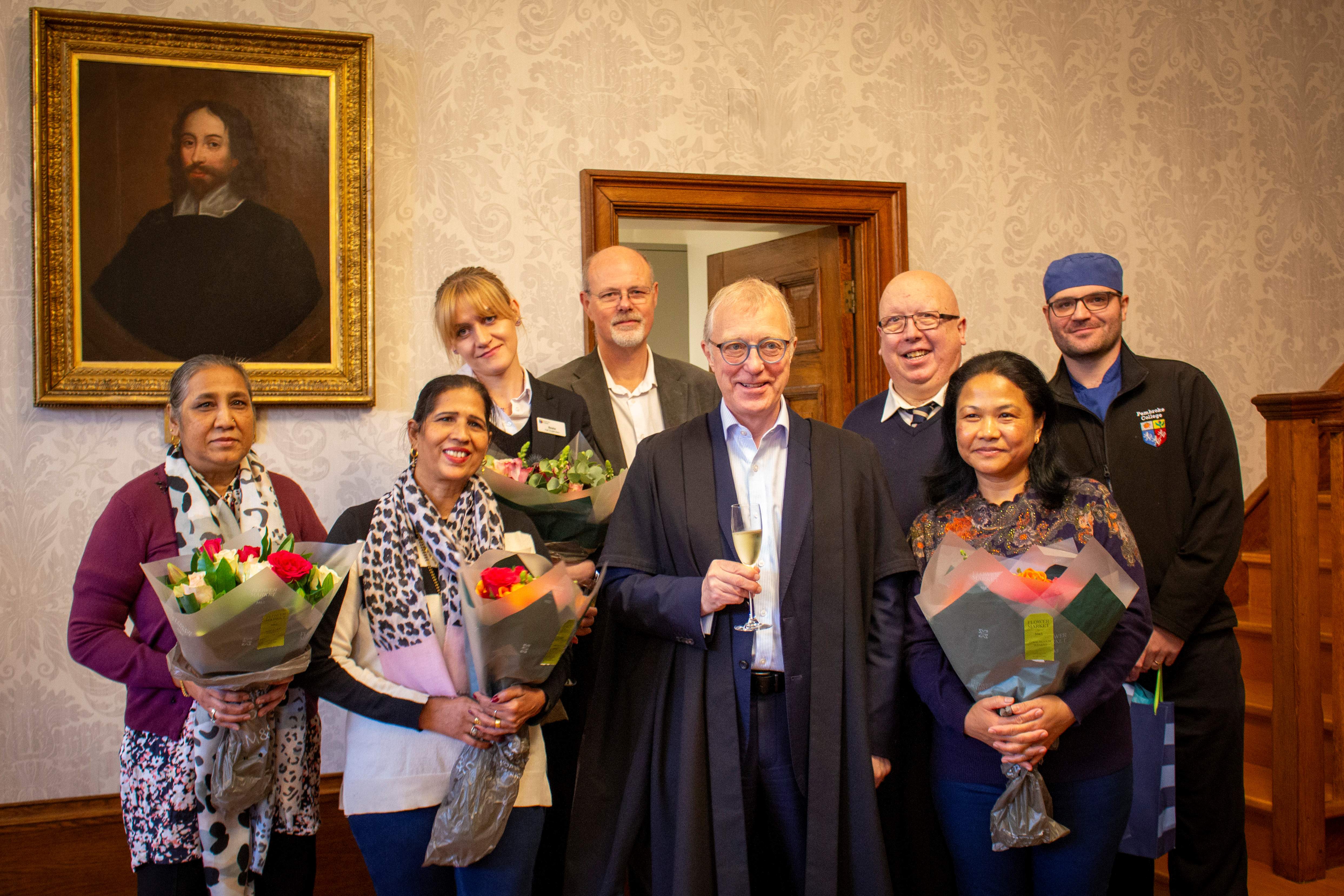 Long Service Awards recipients with Sir Ernest Ryder.