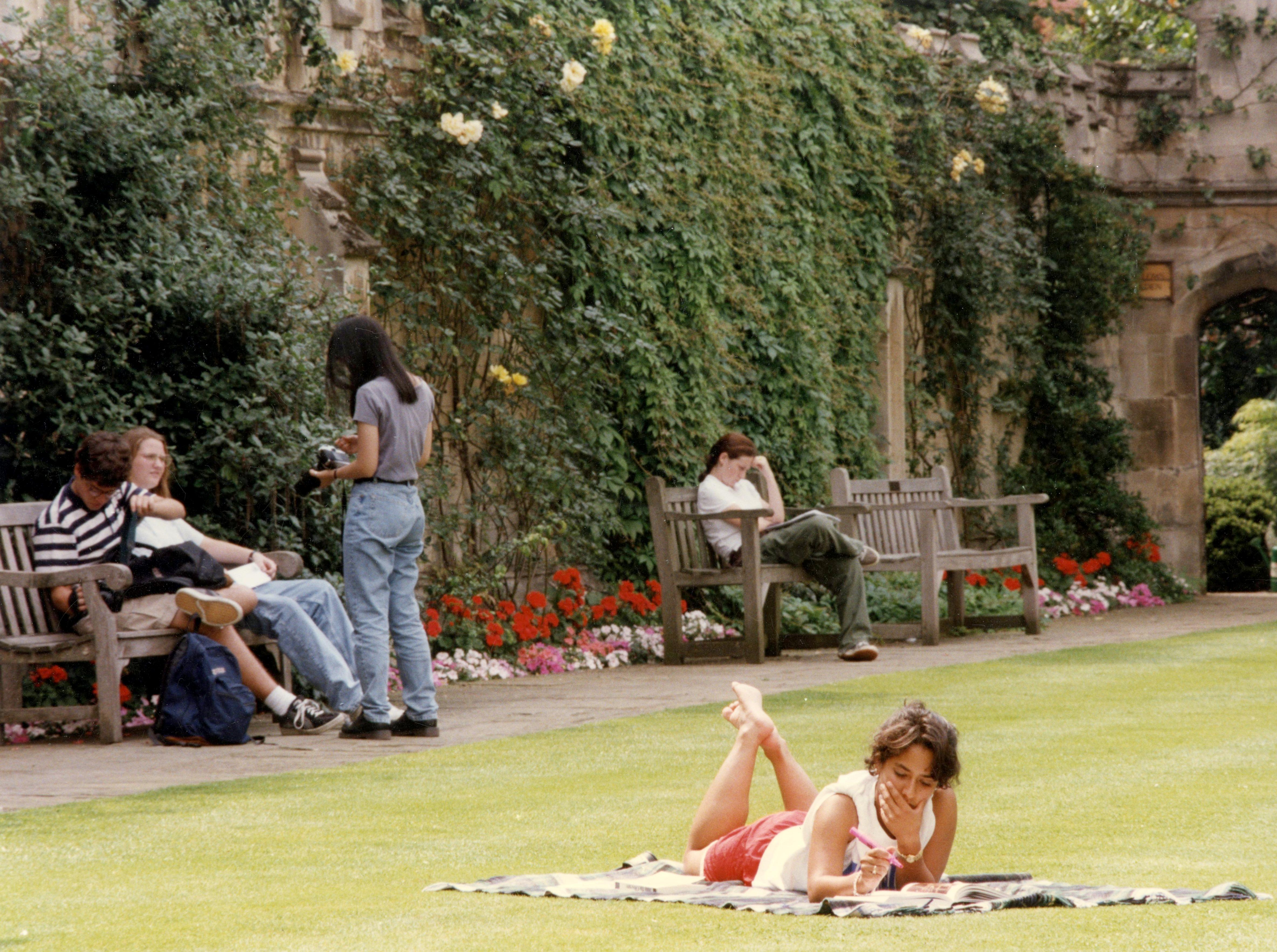 Pembroke Chapel Quad in the 90s.