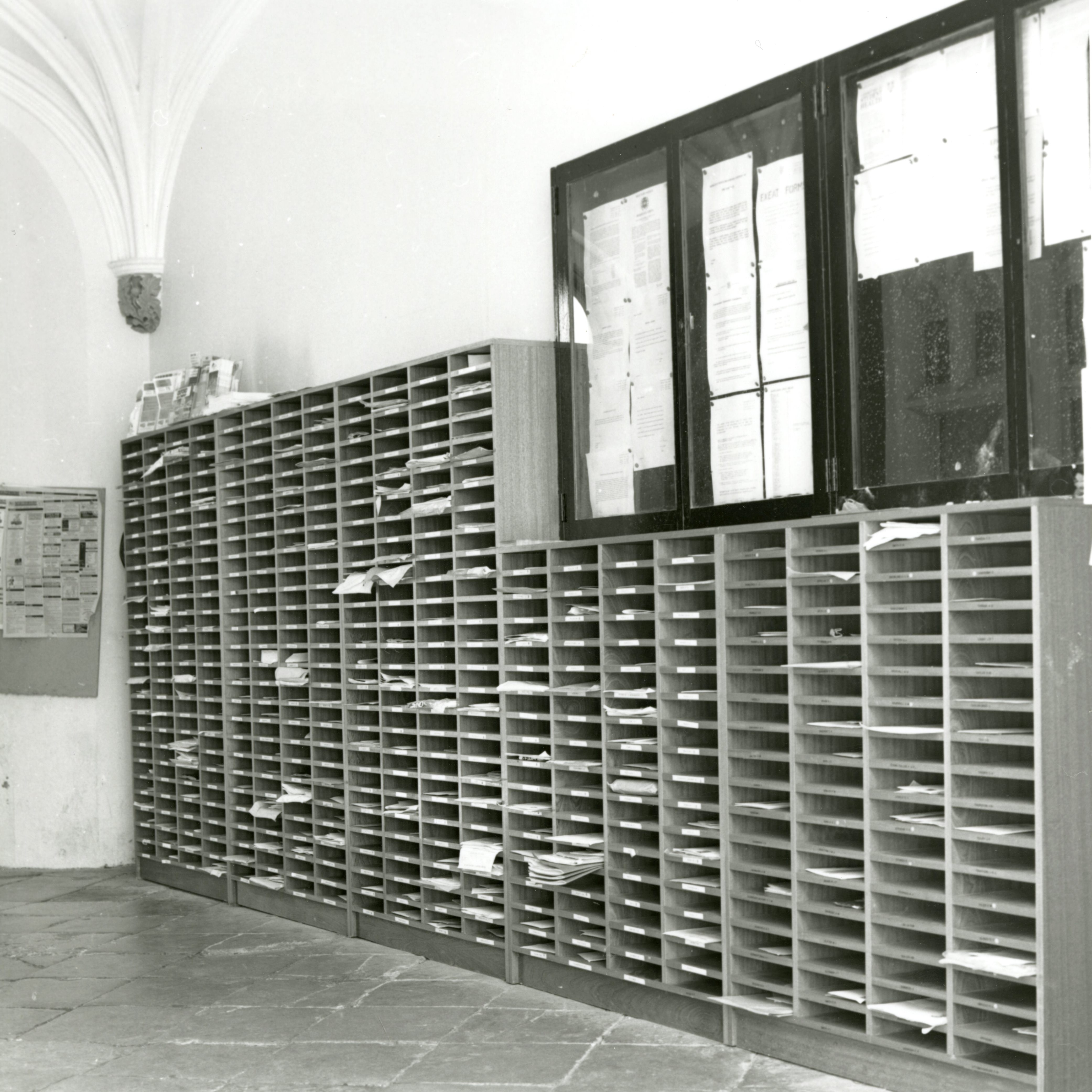 Pembroke College Porters' Lodge in the '90s.