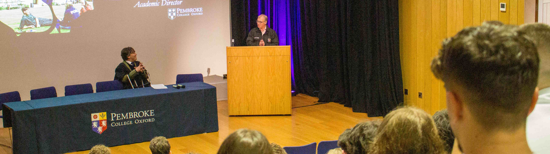 Offer Holder talk in Pichette Auditorium