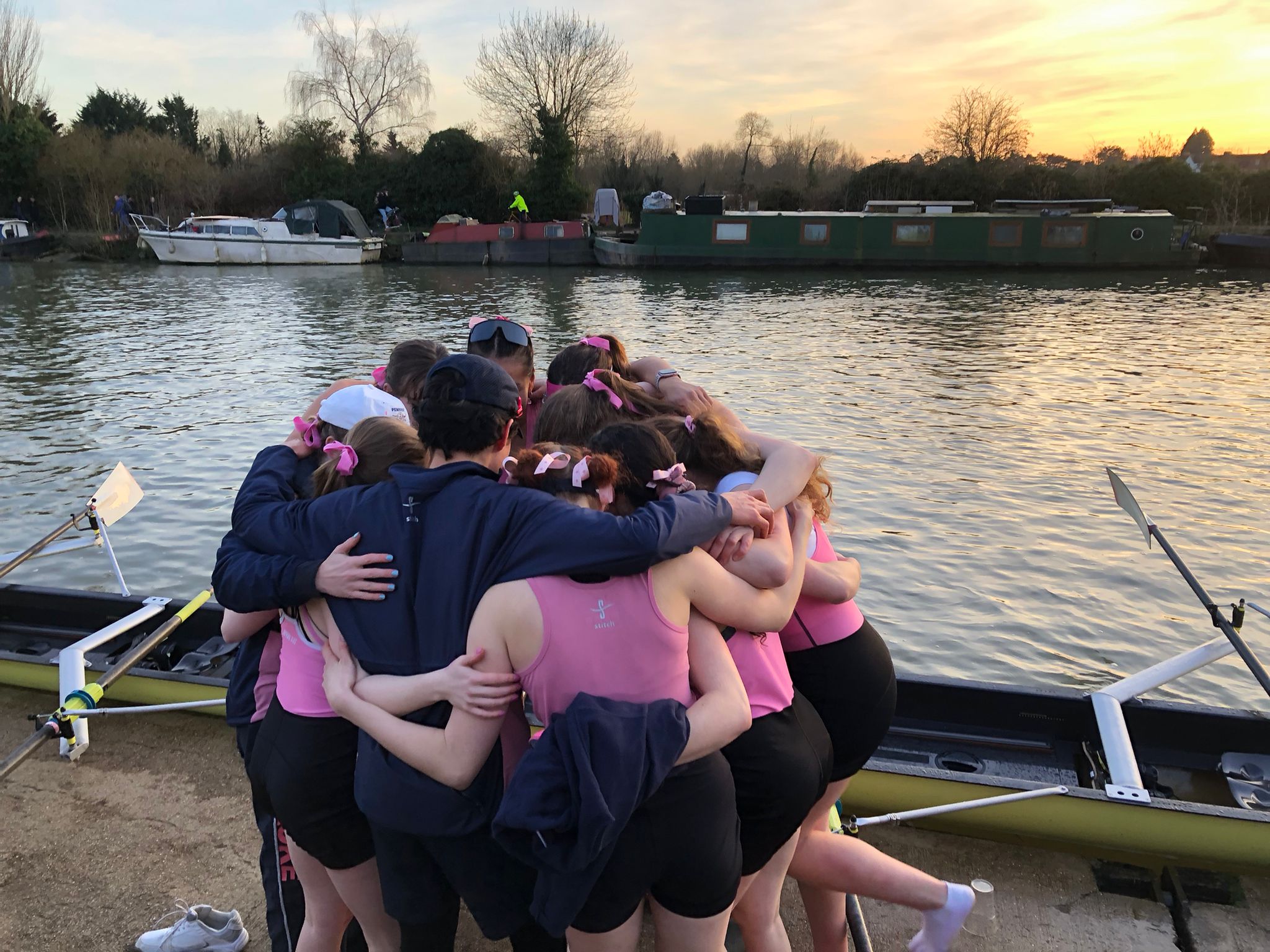A W1 huddle.