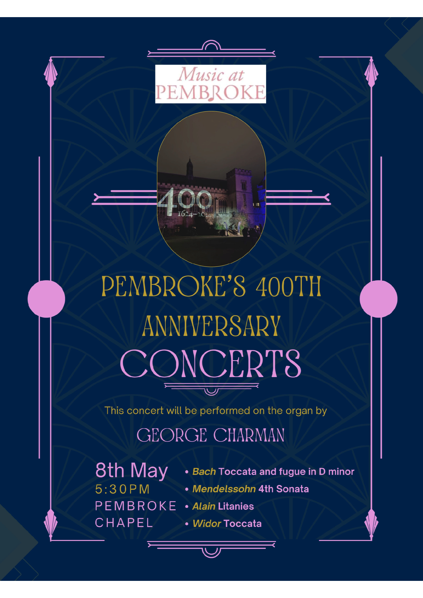 8th May concert poster