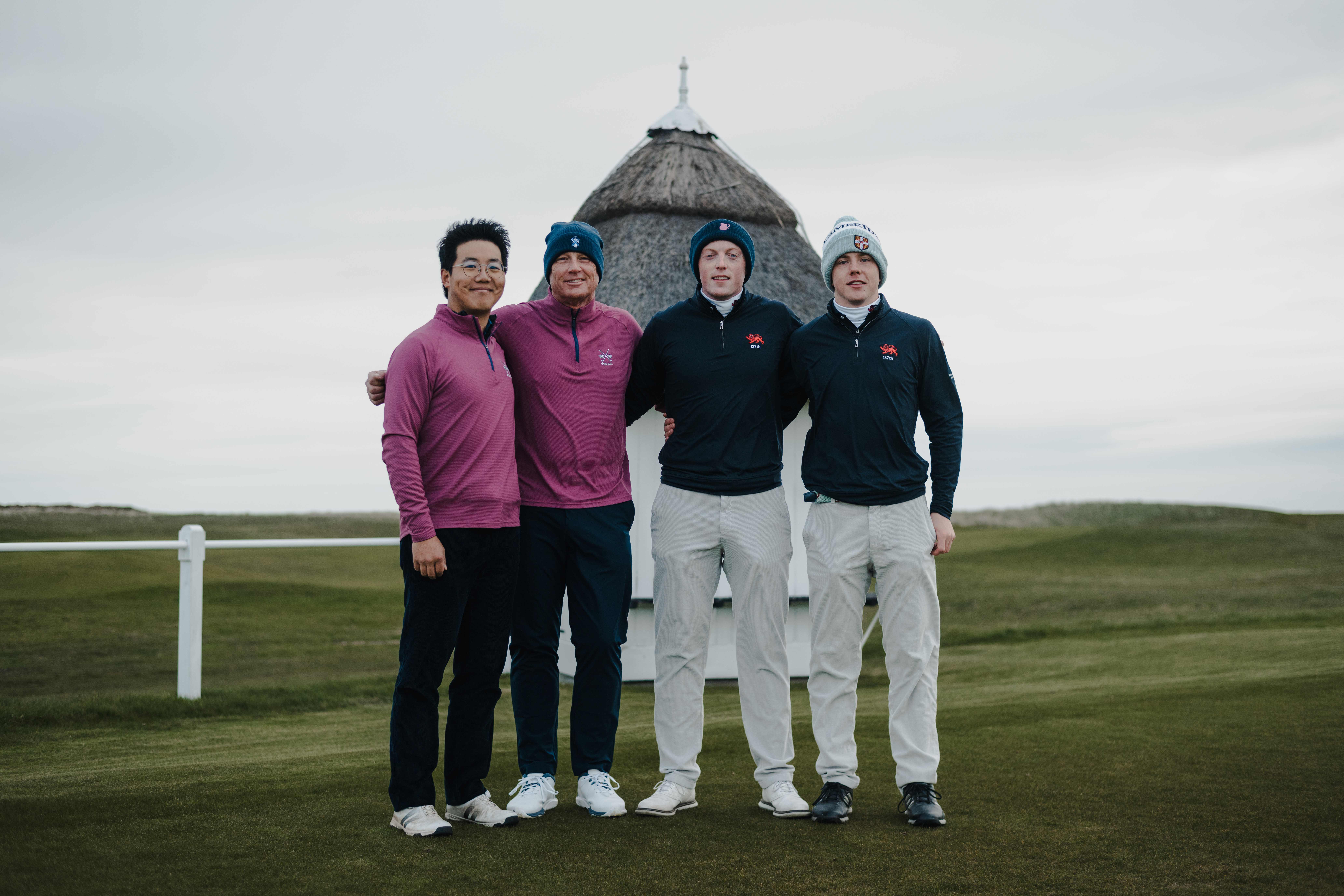 Two Pembrokians and two Cambridge students at the Golf Varsity Match 2026