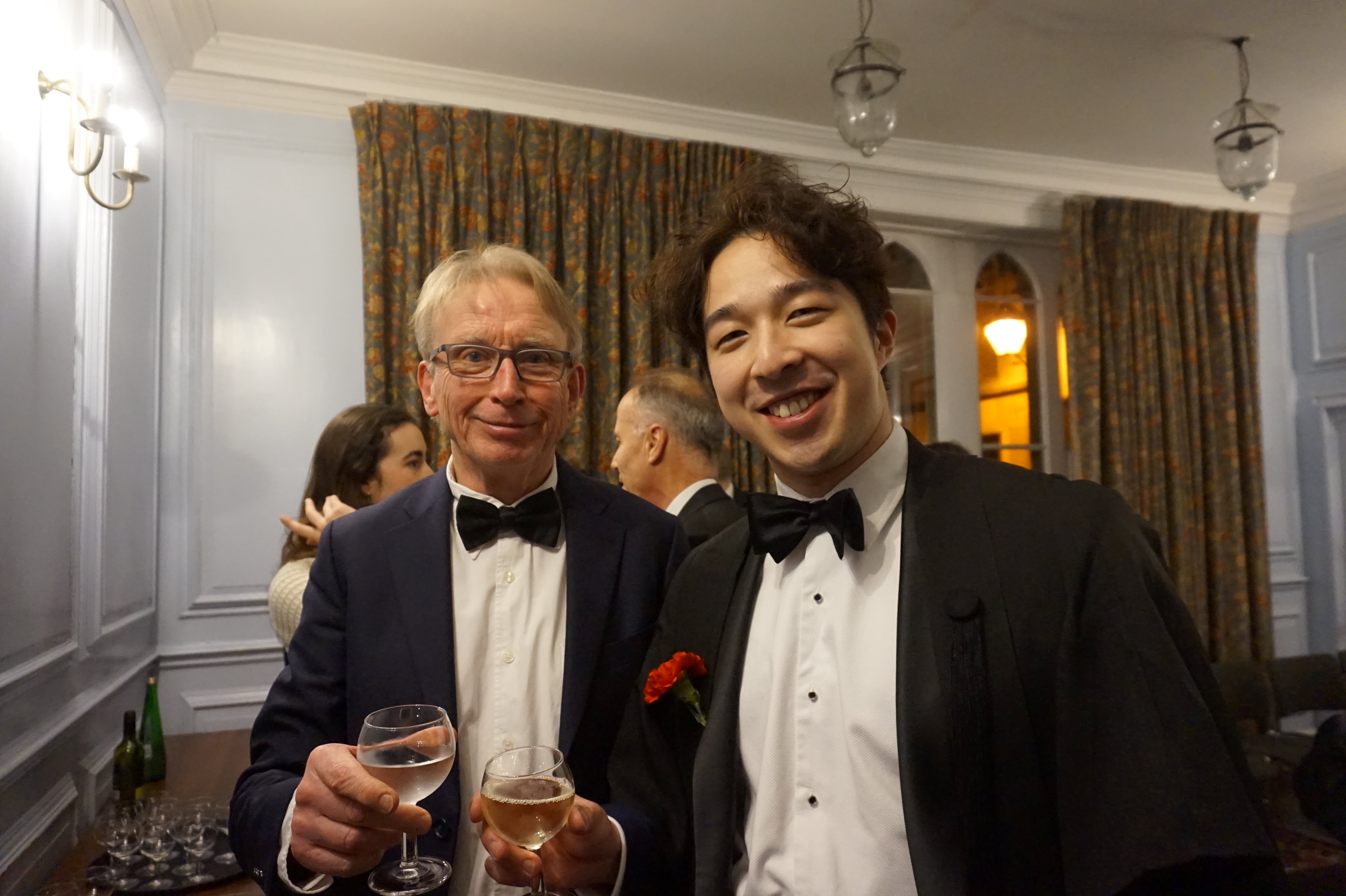 A Pembroke Medical Tutor (left) and Pembroke Medical student (right)