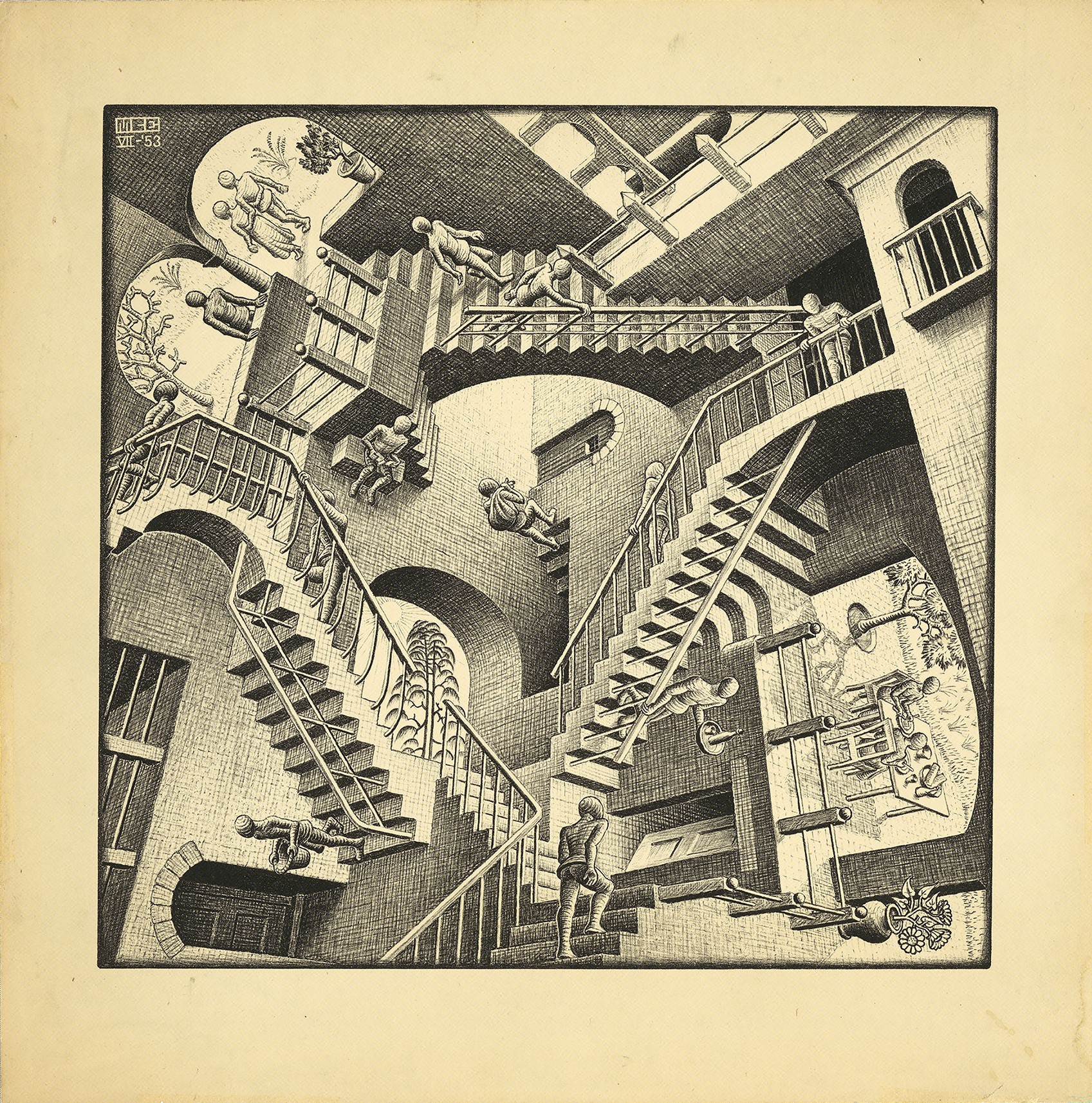 Relativity by M.C. Escher