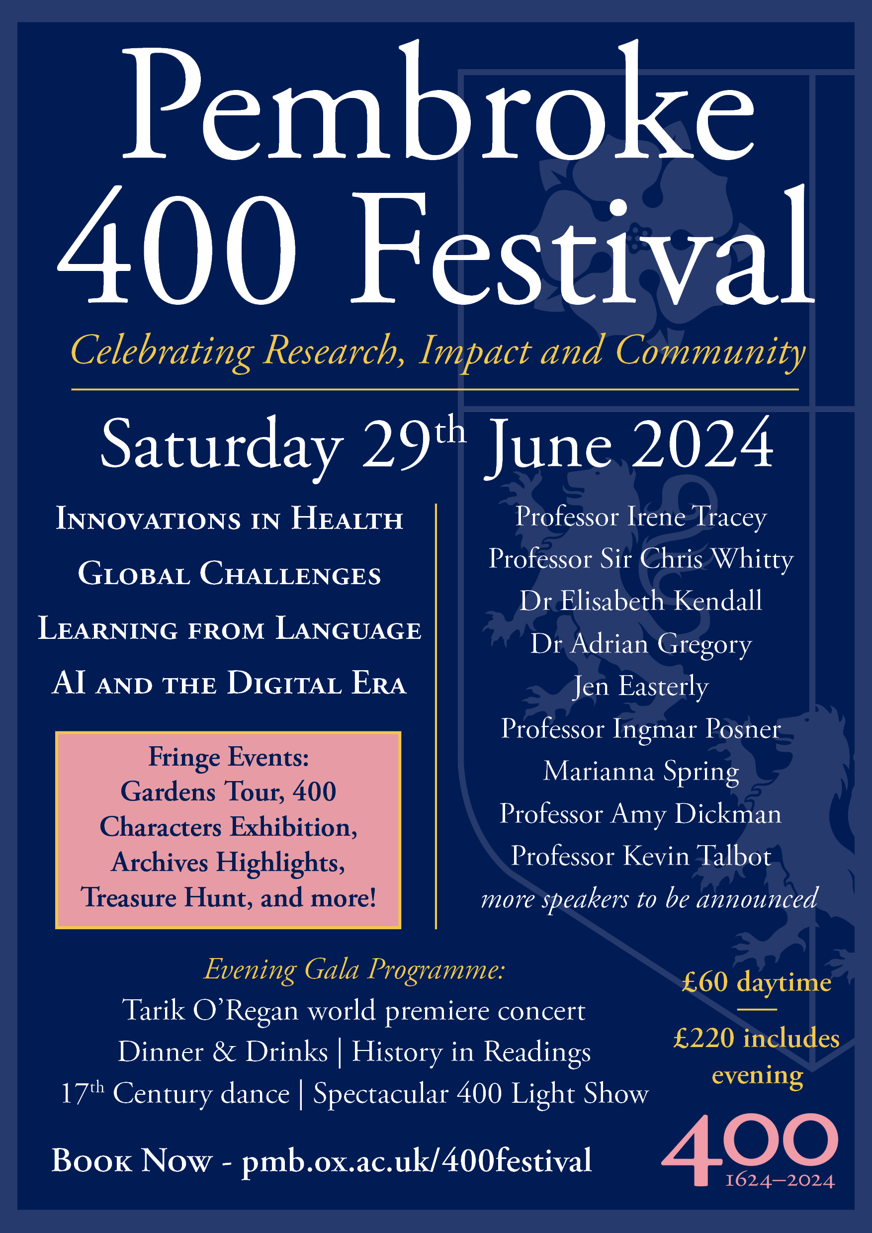 A poster for the Festival of Research and Impact. All details featured are included in the text above.