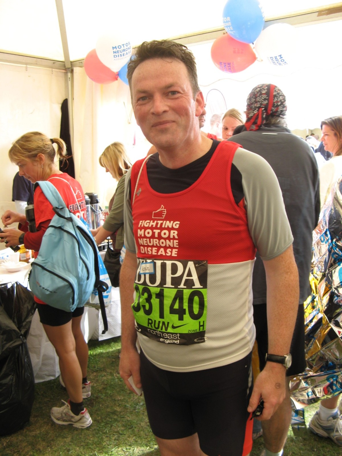 Professor Kevin Talbot at the Great North Run