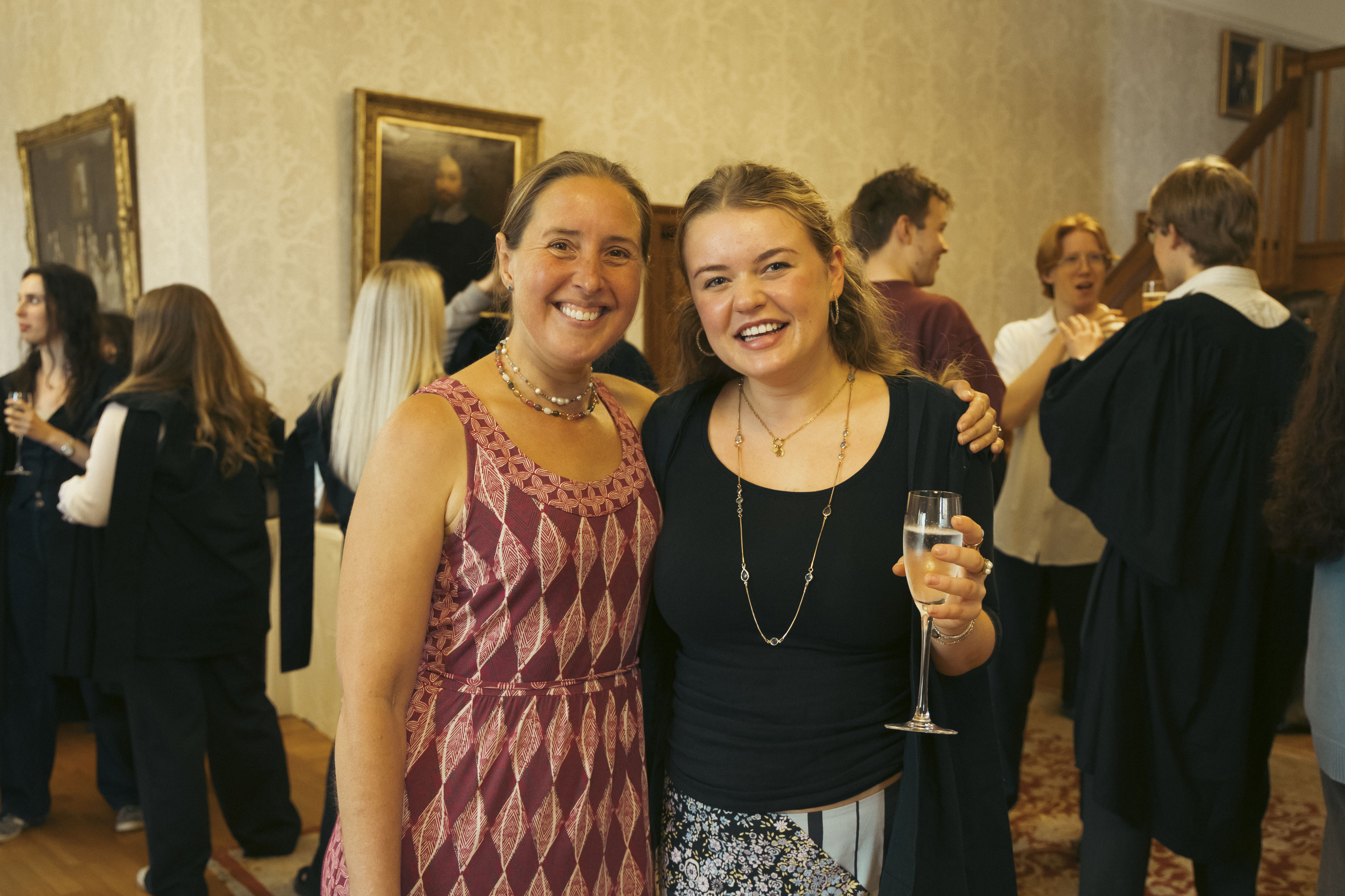 Rebekah White and student Hanah Wiseman.