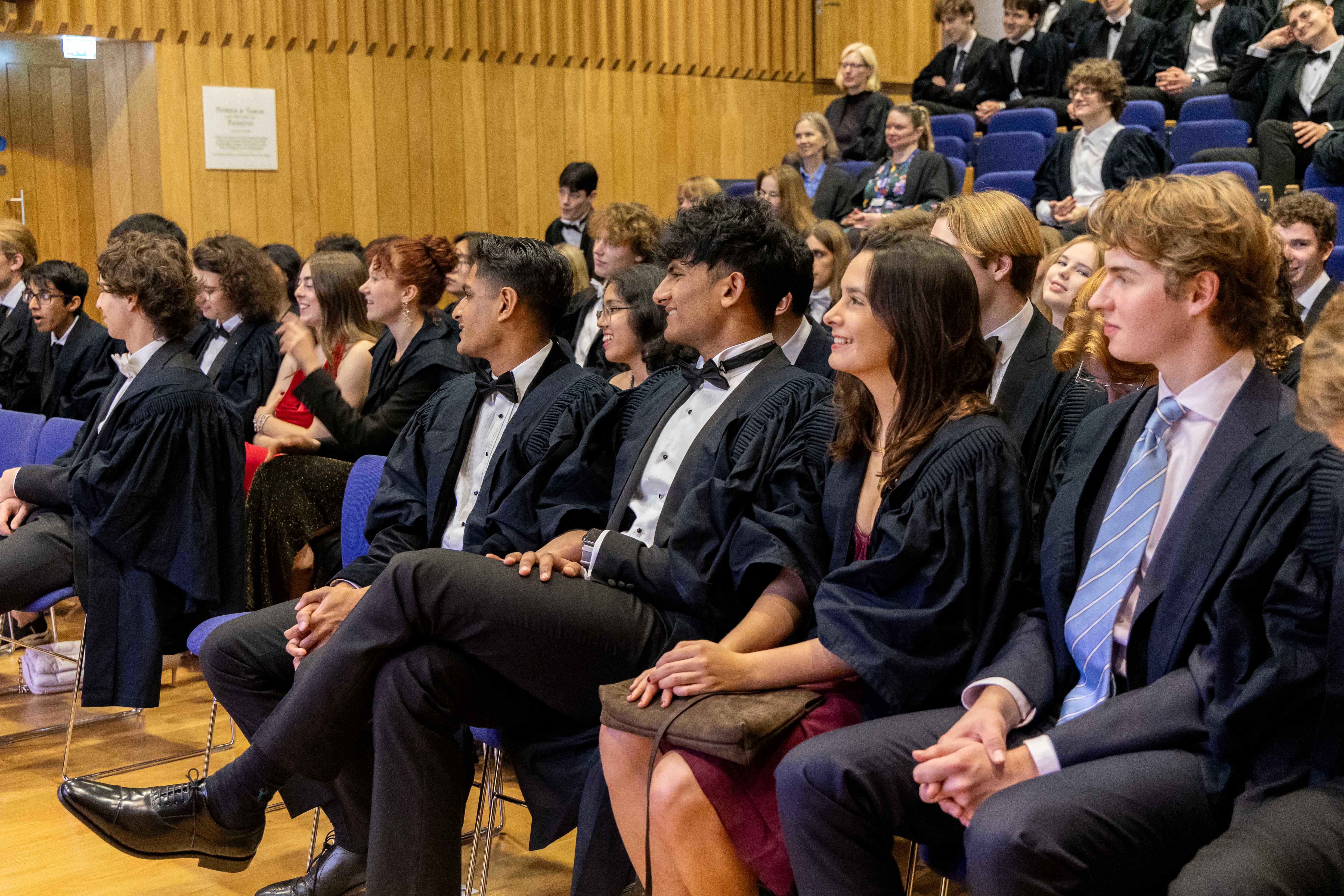 Pembroke students listing to the Pembroke Scholars' Lecture
