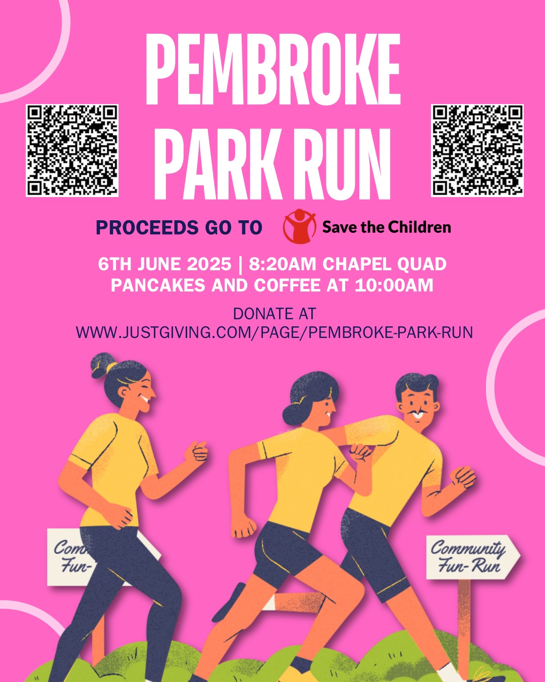 Pembroke Park Run poster.