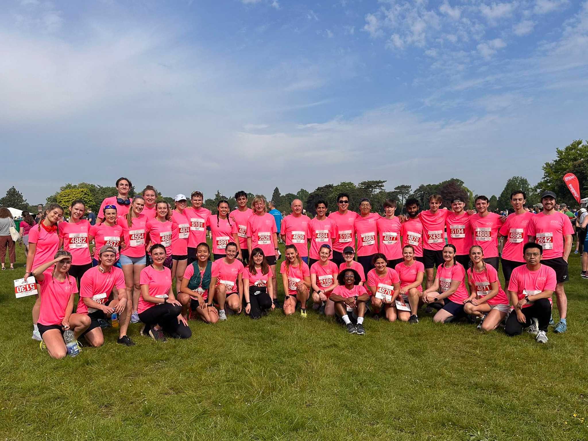 Pembroke students and alumni at the Oxford Town and Gown 10k