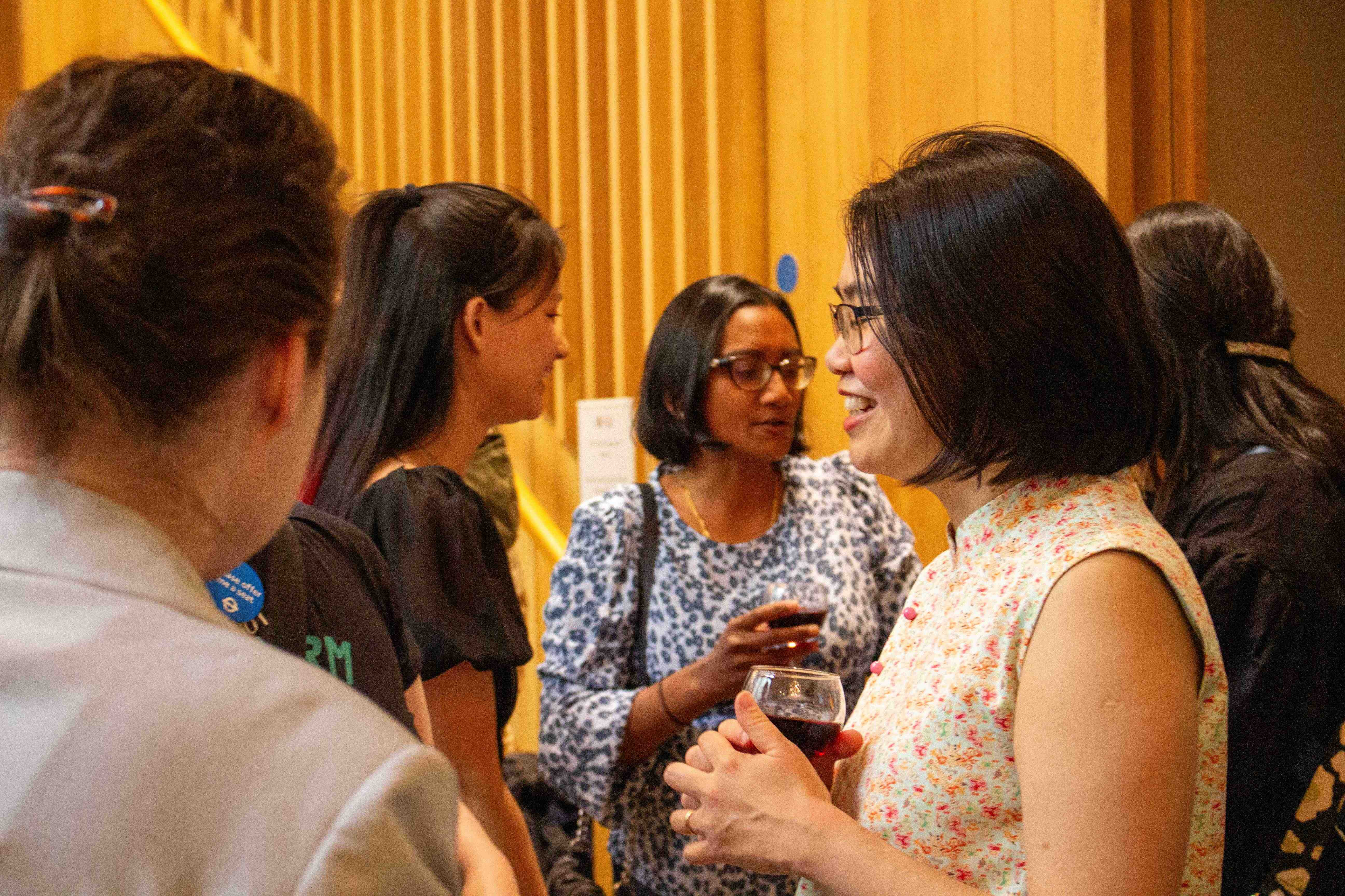 Zen Cho discussing with guests at the 2025 Tolkien Lecture