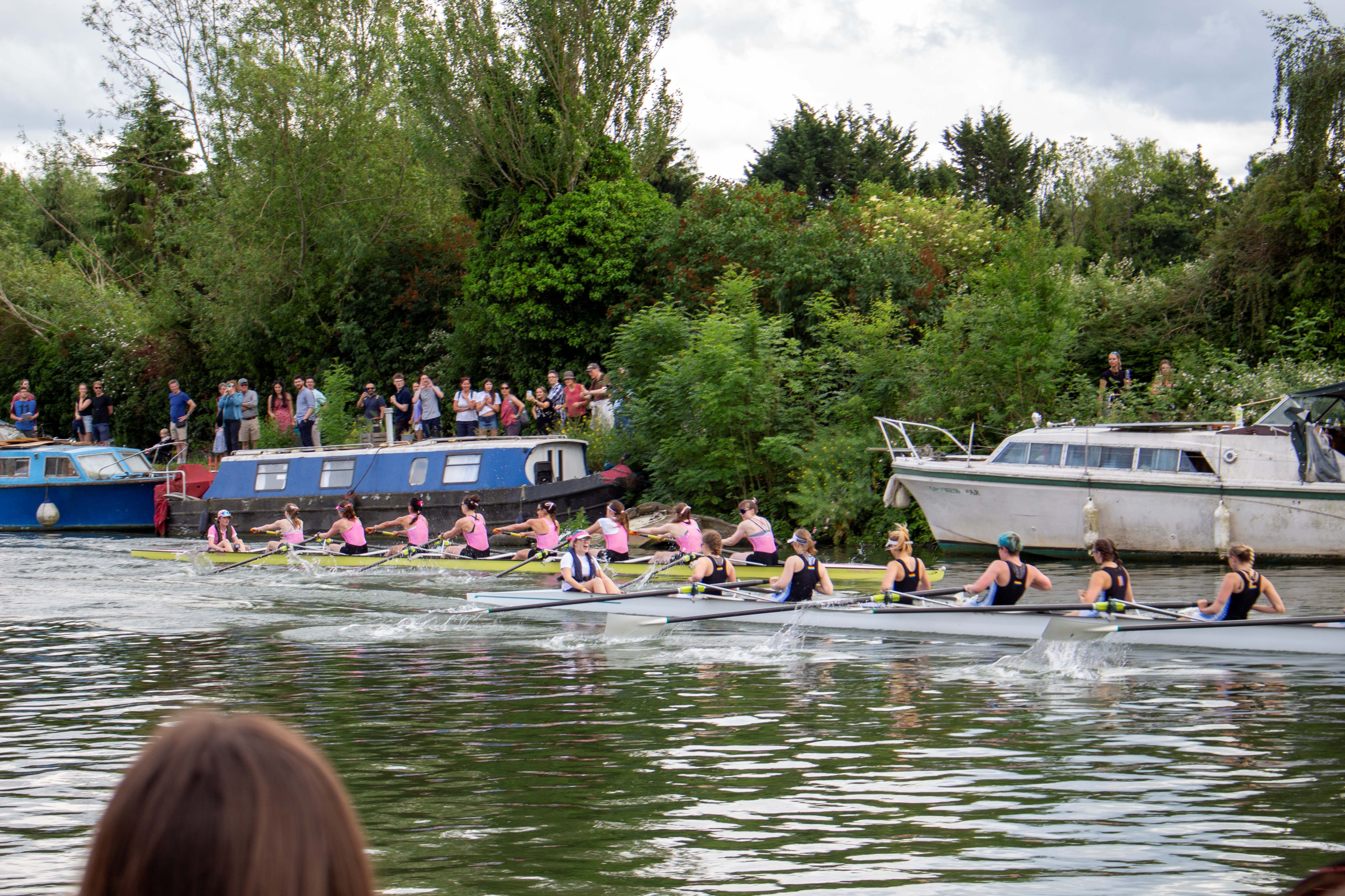 Pembroke W1 bumping Wadham W1 by Boat House Island.