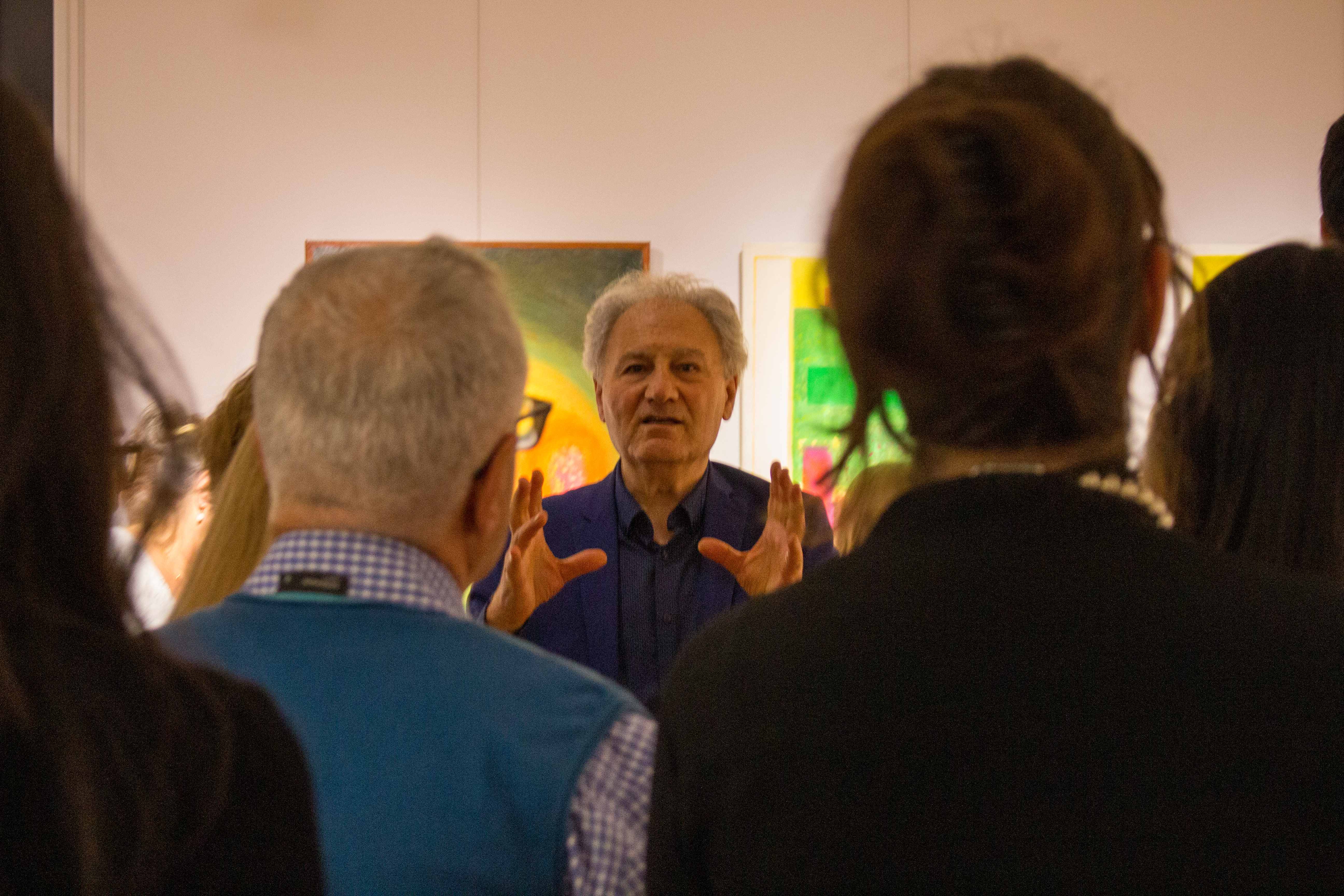 Krikor Momdijan talking about his art