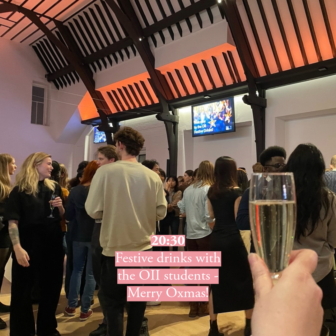 A group of people having drinks.