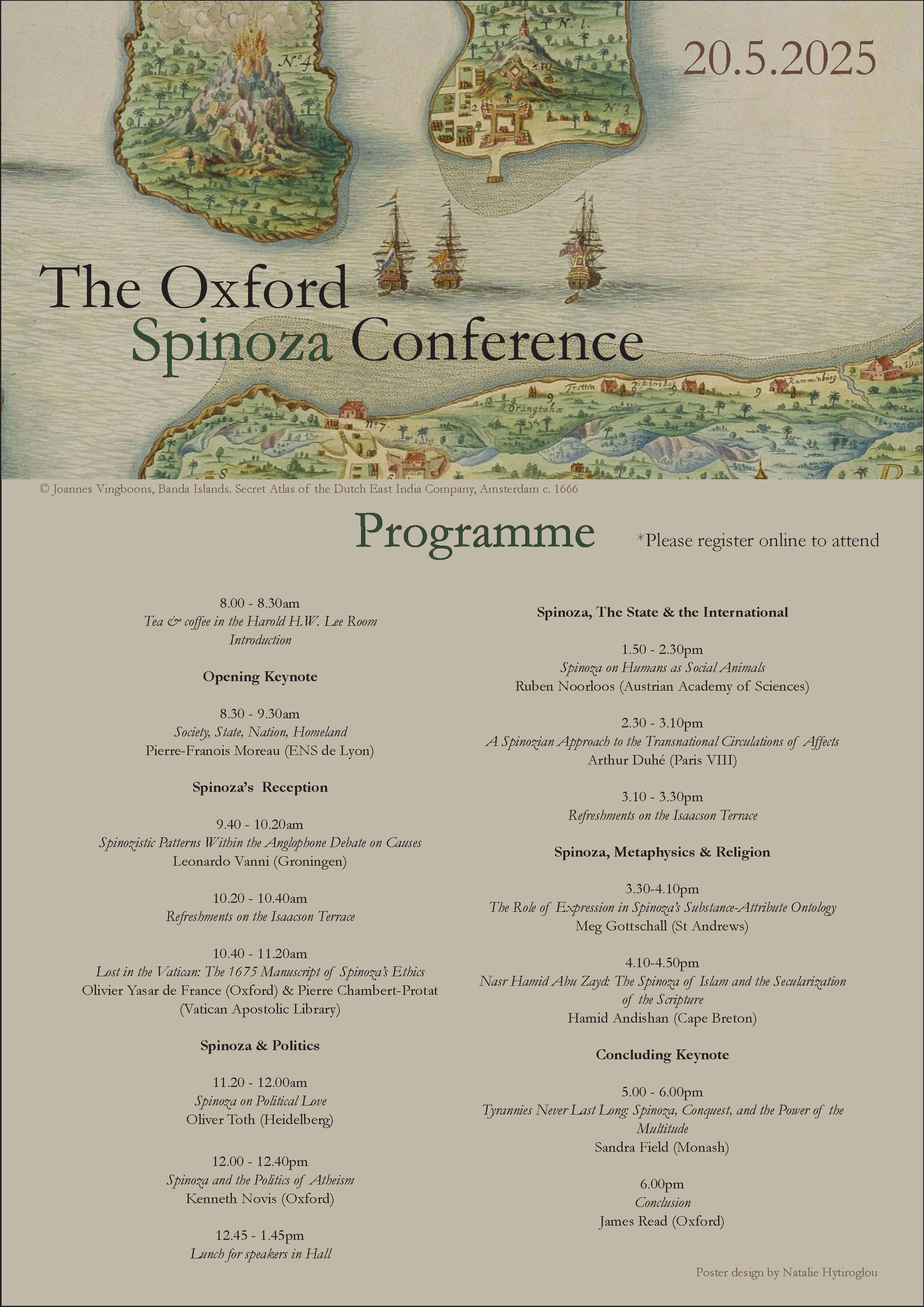 Oxford Spinoza Conference programme