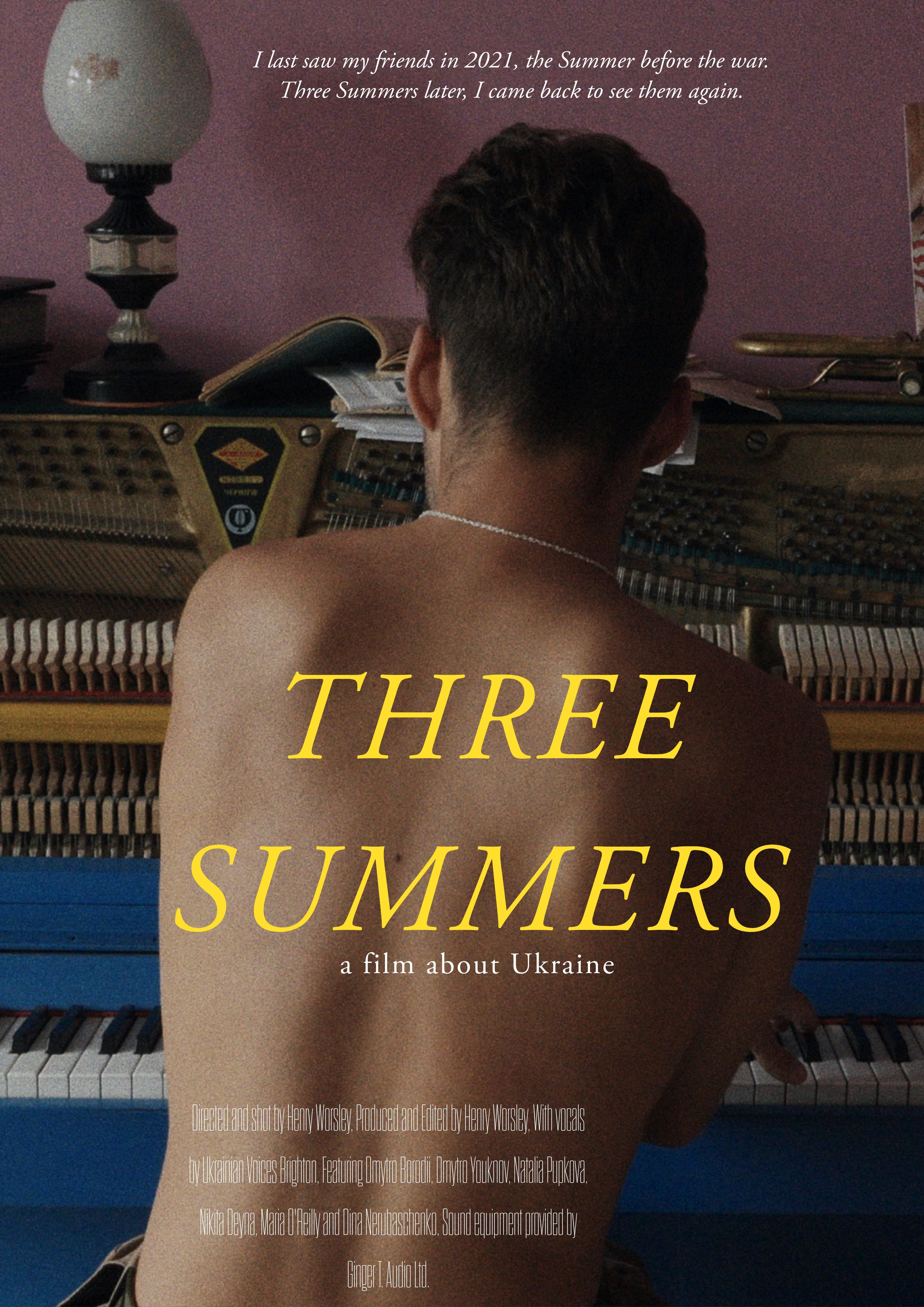 Poster for 'Three Summers' documentary.