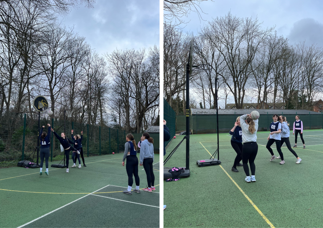 A few action shots from Saturday's netball game.