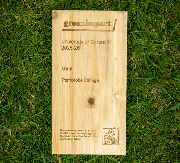 This year's Green Impact gold award.