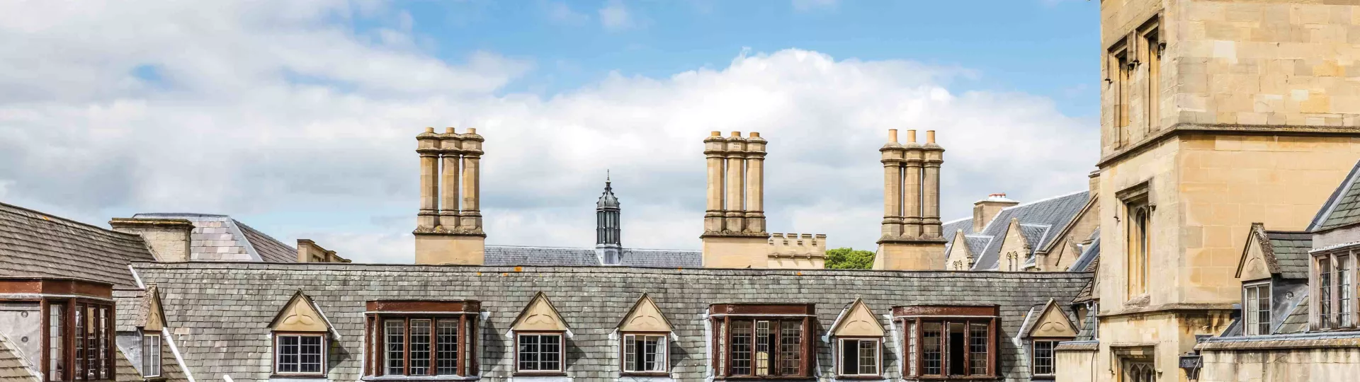 Old Quad rooftops and windows