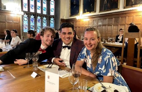 Graduate Students at a Dinner