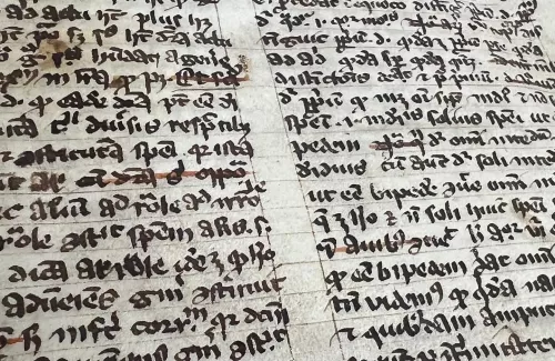 A page from Theodorus Gaza's translation of De Animalibus.